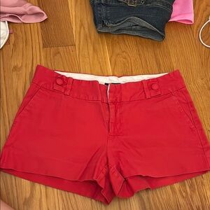 Banana Republic Red High Waist Shorts